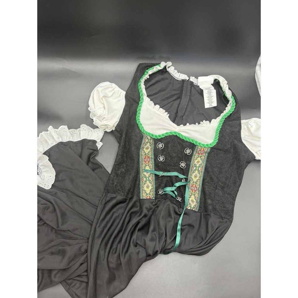 Women`s Bavarian Beer Maiden Girl Costume Oktoberfest Dirndl Dress Small
